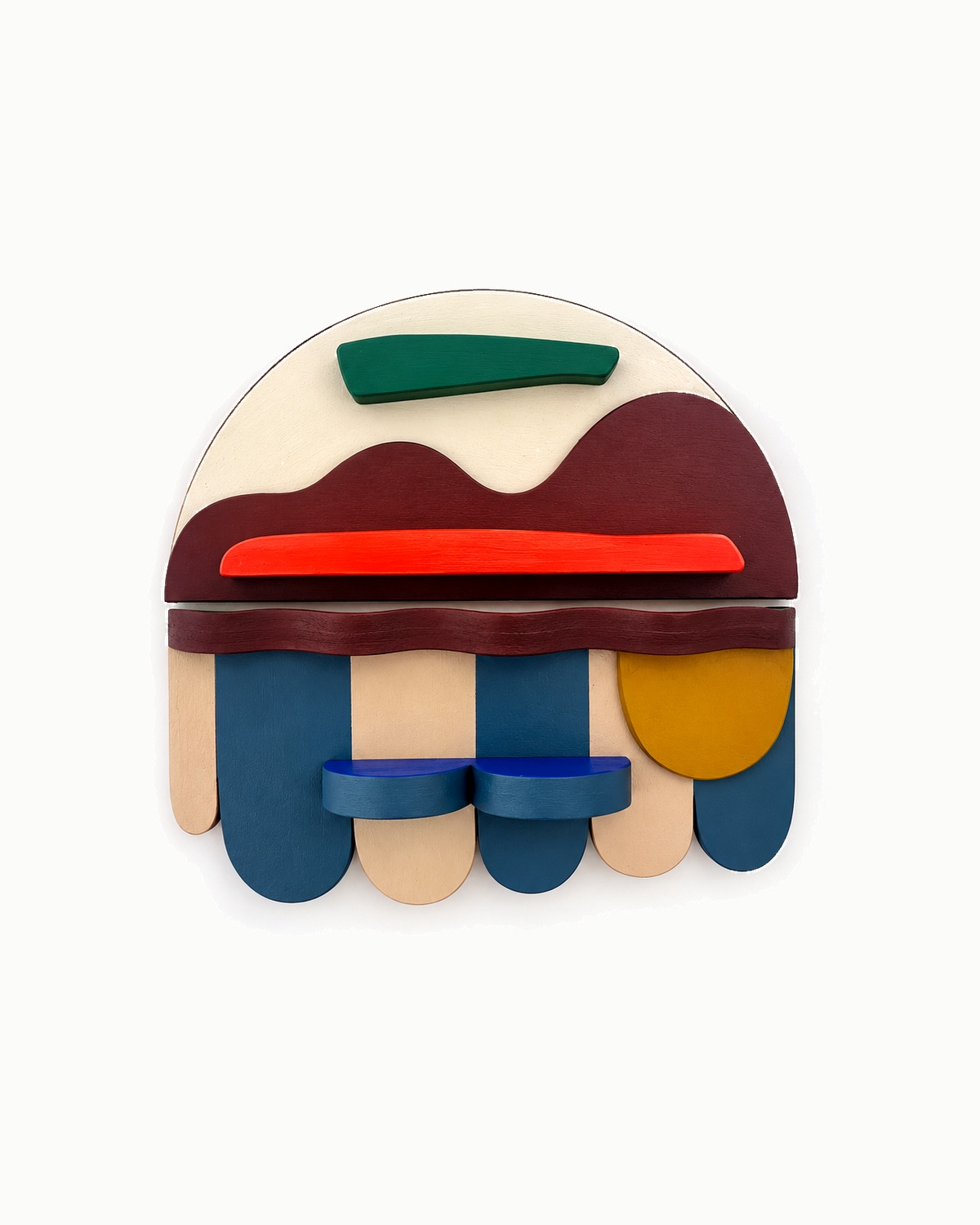 Composition No. 21 — Painted wood, by GdBO