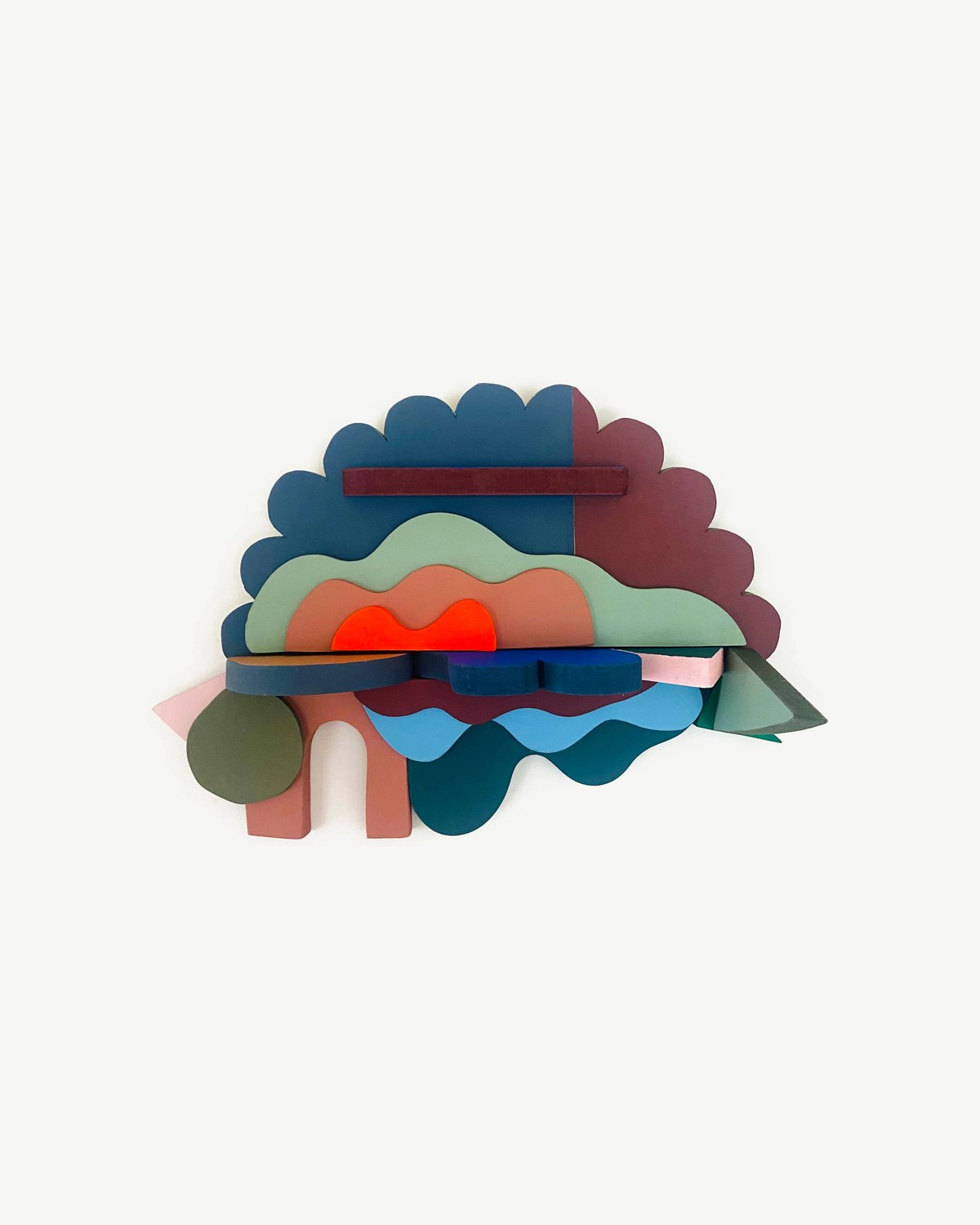 Composition No. 04 — Painted wood, by GdBO